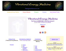 Tablet Screenshot of energyandvibration.com